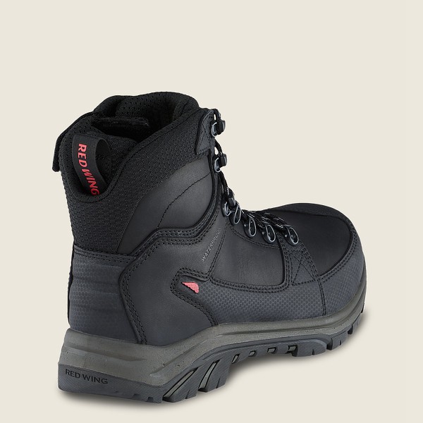 Botas de Seguridad Red Wing Hombre Negros - Trades - 6-Inch Side-Zip Waterproof Toe - 687-MYULGX